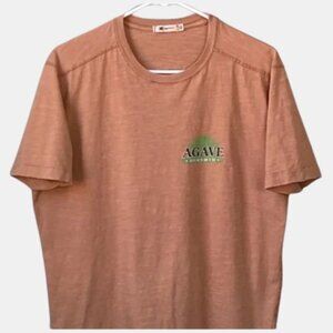 Agave Lux Men's Short Sleeve T Shirt Brown Medium